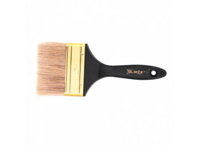 Кисть плоская "Профи" 4", натуральная щетина, пластмассовая ручка Mtx