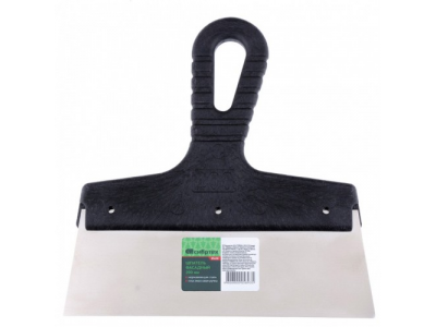 Шпатель фасадный из нержавеющей стали, 200 мм, пластмассовая ручка Сибртех