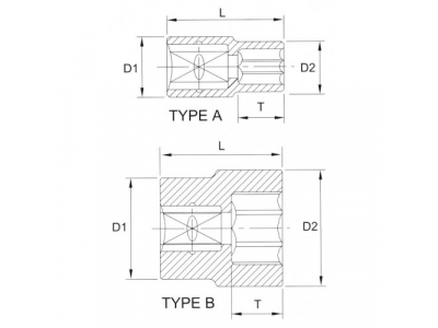 Головка торцевая 12гр. 3/8" 14мм