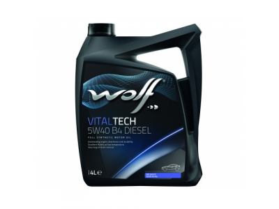 Моторное масло WOLF VITALTECH 5W40 B4 DIESEL 4L