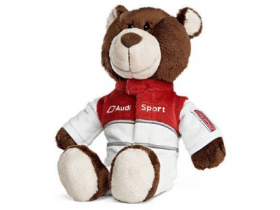 Плюшевый медведь-автогонщик Audi Sport Motorsport Bear от VAG Плюшевый медведь-автогонщик Audi Sport Motorsport Bear