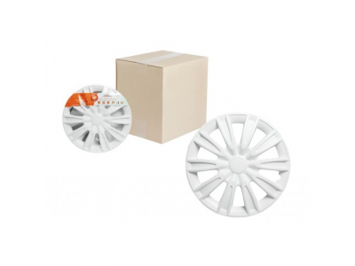 Колпаки колесные 14 дюймов Торнадо, белый, карбон AIRLINE