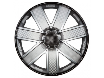 Колпаки колесные 16 дюймов Гелакси +, серебристо-черный, карбон